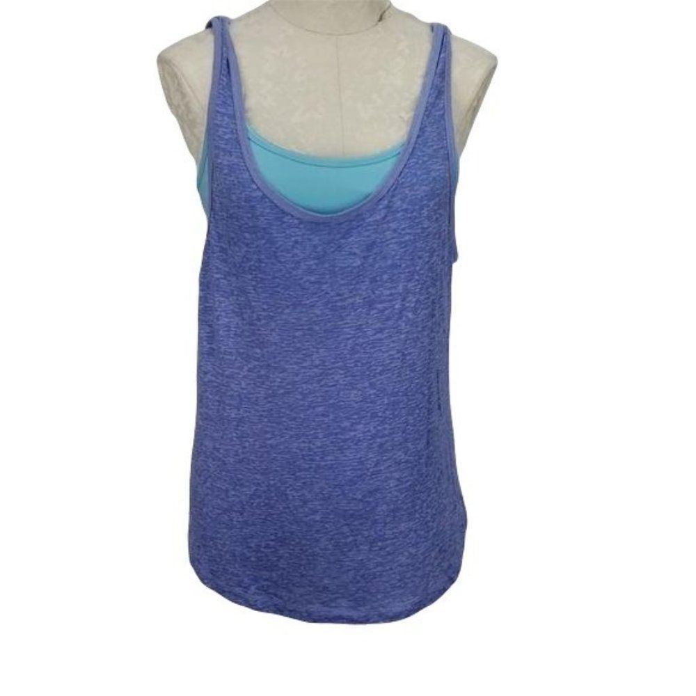 Old Navy activewear Stone washed blue large tank top